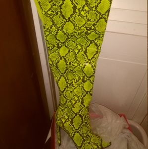 New thigh high boots